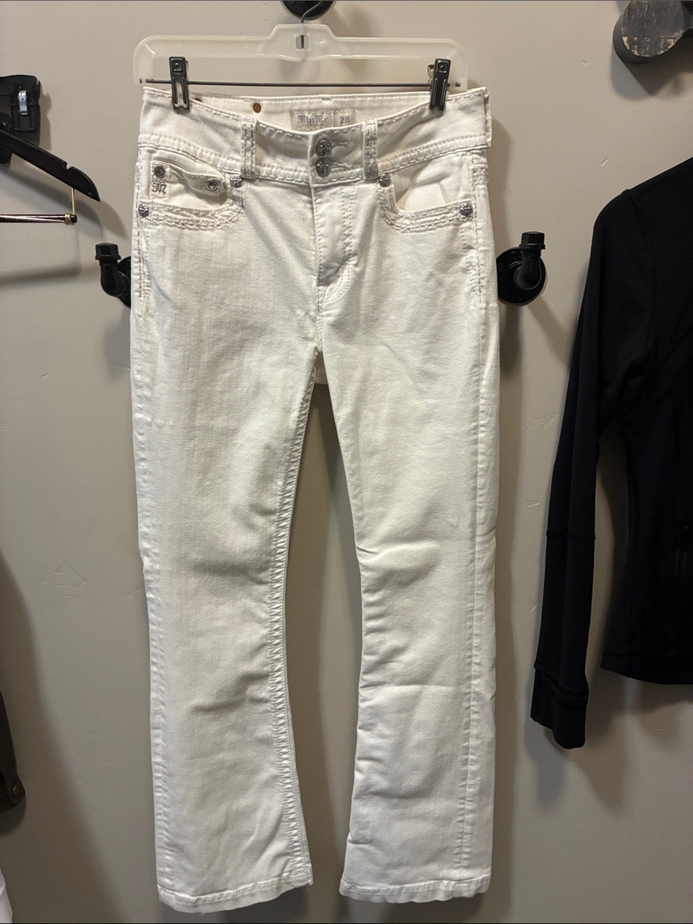 Miss Me White Flare & Wide Leg Jeans